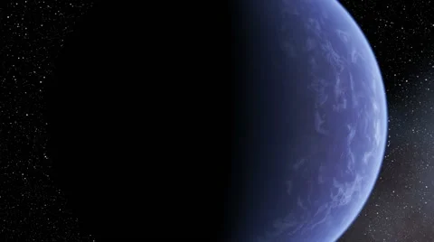 Flying over an unknown planet Stock Footage 58610866