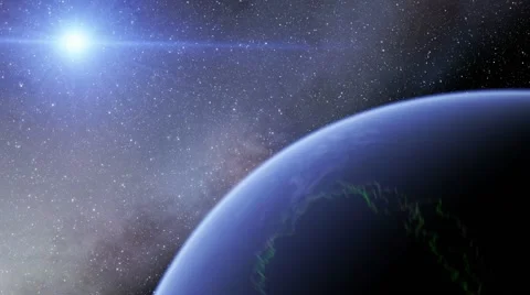 Flying over an unknown planet Video stock 58610872