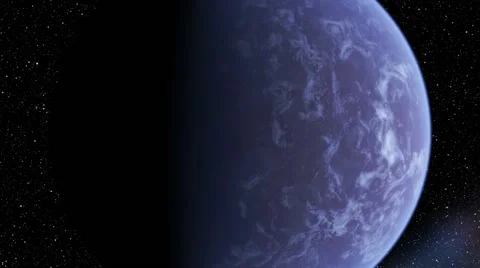 Flying over an unknown planet Stock Footage 58610885