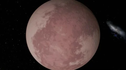 Flying over an unknown planet Stock Footage 58640394