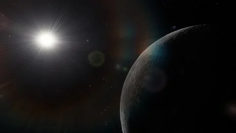 Flying over an unknown planet Stock Footage 146459796