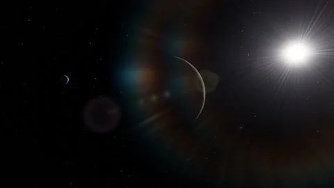 Flying over an unknown planet Stock Footage 146459827