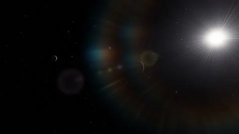 Flying over an unknown planet Stock Footage 146459854