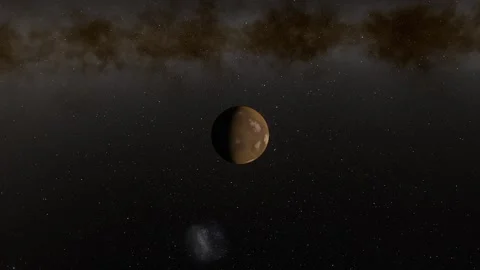 Flying over an unknown planet Stock Footage 146459975