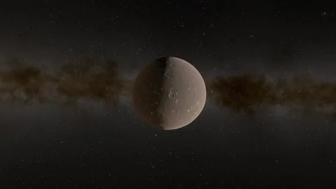 Flying over an unknown planet Stock Footage 146460016