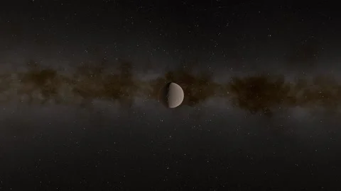 Flying over an unknown planet Stock Footage 146460040