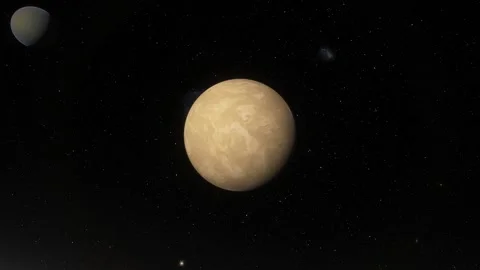 Flying over an unknown planet Stock Footage 146537337