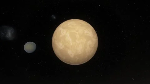 Flying over an unknown planet Stock Footage 146537384