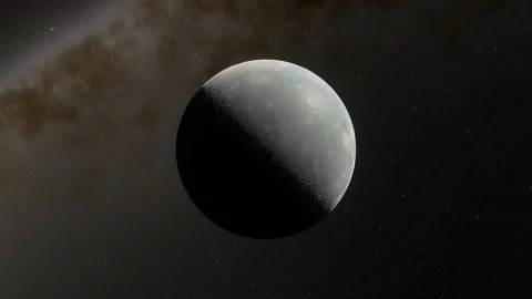 Flying over an unknown planet Stock Footage 146566921