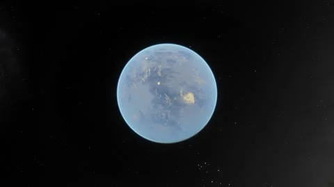 Flying over an unknown planet Stock Footage 146566971