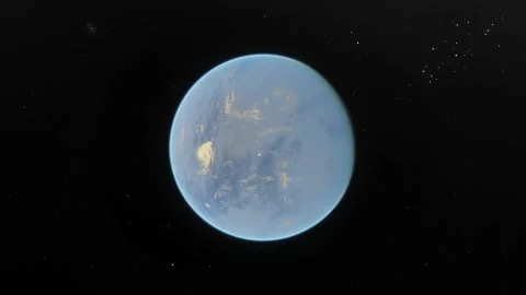 Flying over an unknown planet Stock Footage 146567012