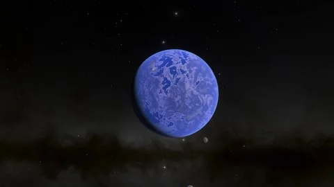 Flying over an unknown planet Stock Footage 146567056