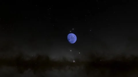 Flying over an unknown planet Stock Footage 146567067