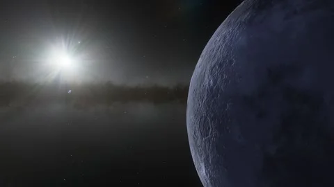 Flying over an unknown planet Stock Footage 146567107