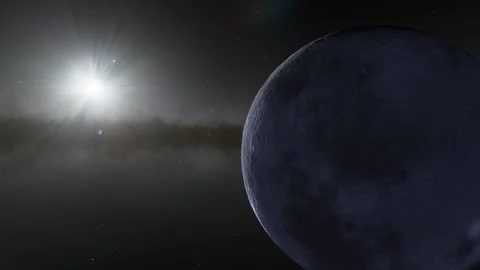 Flying over an unknown planet Stock Footage 146567110