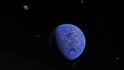 Flying over an unknown planet Stock Footage 147130799