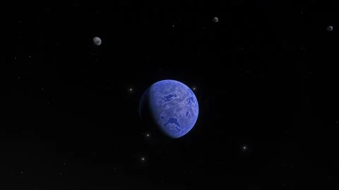 Flying over an unknown planet Stock Footage 147130816