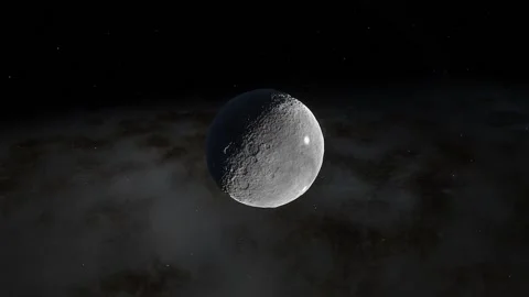 Flying over an unknown planet Stock Footage 147130831