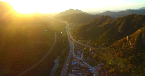 Flying  over the valley 스톡 동영상 74082367