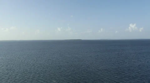 Flying Over Vast Ocean on Clear Day Stock Footage 26201026