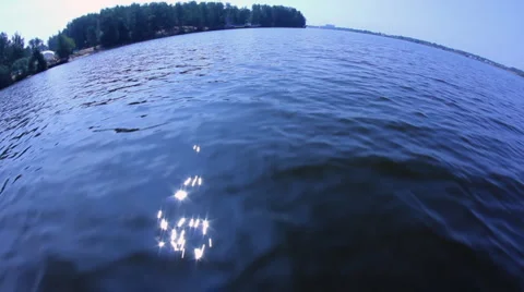 Flying over the water Stock Footage 1065066