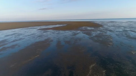 Flying over water Stock Footage 121749293