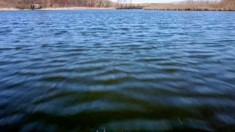 Flying Over Water 스톡 동영상 194953942