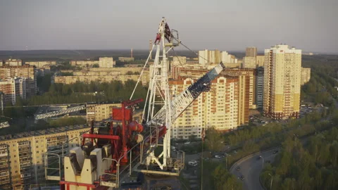 Flying over the water under a road bridge Stock Footage 135615367