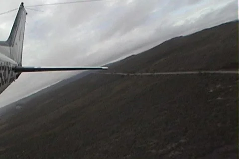 Flying over waterfall Stock Footage 286276