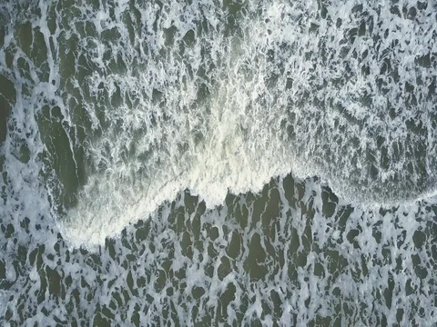 Flying over the waves, aerial view Stock Footage 72540617