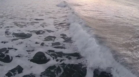 Flying over Waves Stock Footage 44753752