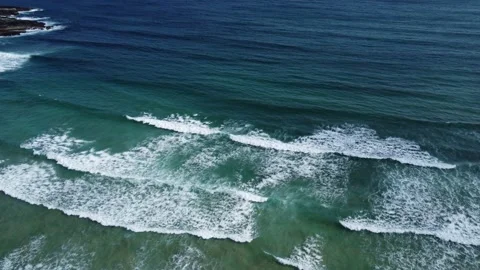 Flying Over The Waves Stock Footage 209322696