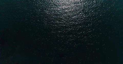 Flying over the waves on the sea in Busan South Korea drone aerial view Stock Footage 100965780