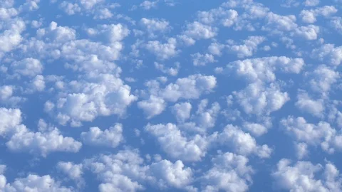 Flying over the white clouds. The view from the airplane window. Stock Footage 121002931