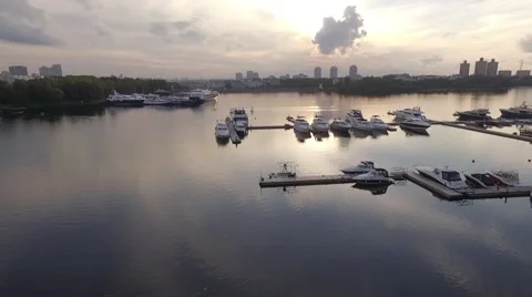 Flying over the yacht 動画素材 59822926
