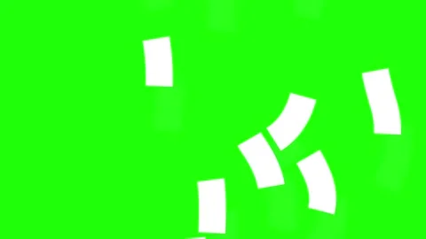 Flying paper data file transfer moving flying greenscreen office Stock Footage 242920526