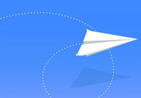 Flying paper plane Stock-Illustration
