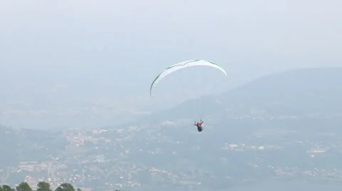 Flying with a paraglider Stock Footage 59911959
