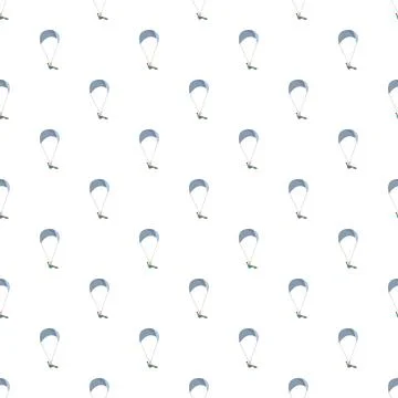 Flying paragliders pattern representing freedom and adventure in the sky Stock Illustration