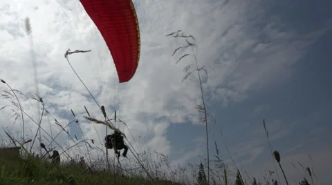 Flying with paragliding Video stock 54626035