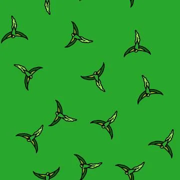 Flying parrot bird vector seamless pattern 스톡 일러스트