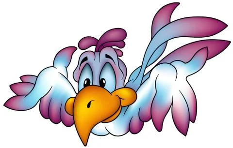 Flying Parrot Illustrazione stock