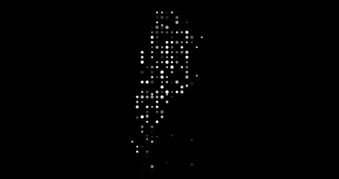 Flying Particle Effects Building the Shape of Argentina Map Animation Stock Footage 318674530