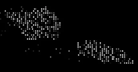 Flying Particle Effects Building the Shape of Samoa Map Animation Stock Footage 318832257