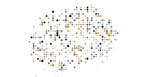 Flying Particle Effects Building the Shape of Macedonia Map Animation Stock Footage 318853896