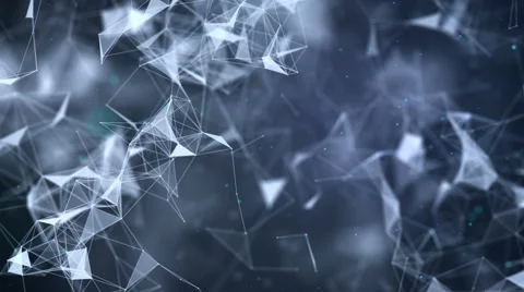 Flying particles and lines Stock Footage 62411426