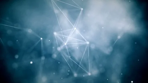 Flying particles and lines Stock Footage 84975338