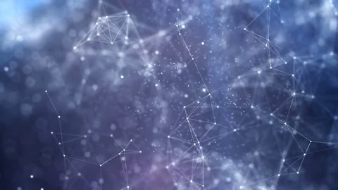 Flying particles and lines Stock Footage 85103686