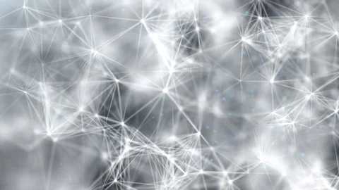 Flying particles and plexus lines Stock Footage 77758331