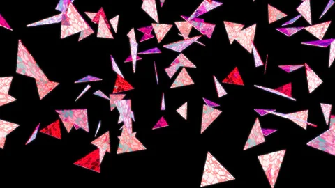 Flying particles in black background. Looping footage. 3D Illustration. Stock Footage 130421241